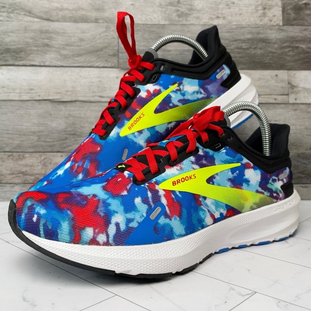 Brooks Launch 9 - Women's Size 9 - Blue Red Tie Dye Running Shoes 1203731B446